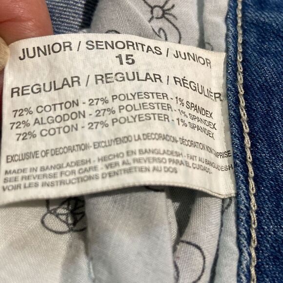 VTG, Leí  Jeans Blue Flare & Wide Leg Denim Junior Size 15 - Picture 12 of 12